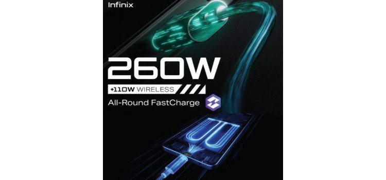 Infinix 260W wired and 110W wireless charging