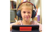 Headphones for use with Logitech tablets image 1