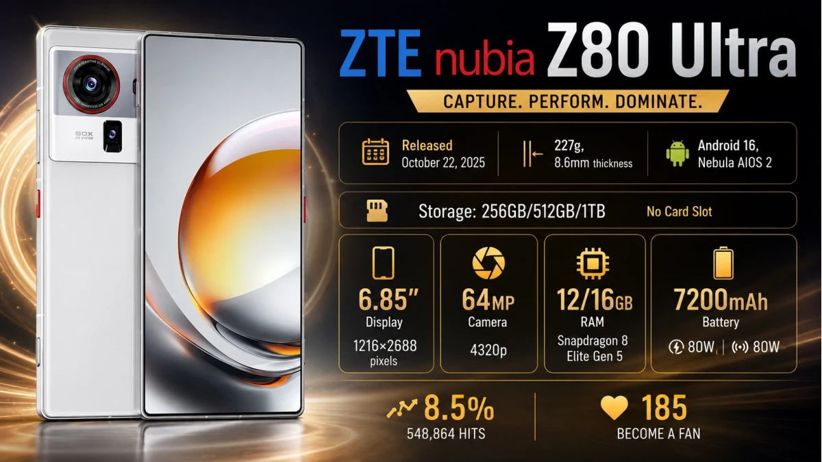 ZTE Nubia Z80 Ultra price in Bangladesh 2025
