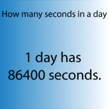 how many seconds in a day