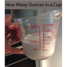 how many ounces in a cup