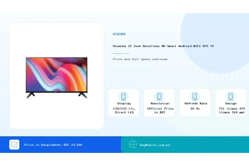 Hisense 32 Inch Bezelless HD Smart Android WIFI DTS TV