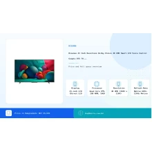 Hisense 43 Inch Bezelless Dolby Vision 4K UHD Smart LED Voice Control Google DTS TV