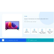 Hisense 43 Inch Bezelless Full HD Smart Android WIFI DTS TV