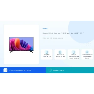 Hisense 43 Inch Bezelless Full HD Smart Android WIFI DTS TV