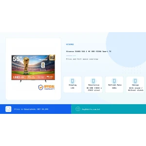 Hisense 55A6Q 55″ 4K UHD VIDAA Smart TV price in Bangladesh
