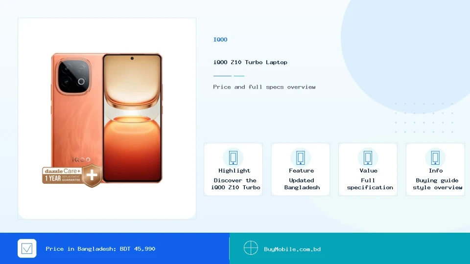 iQOO Z10 Turbo price in Bangladesh