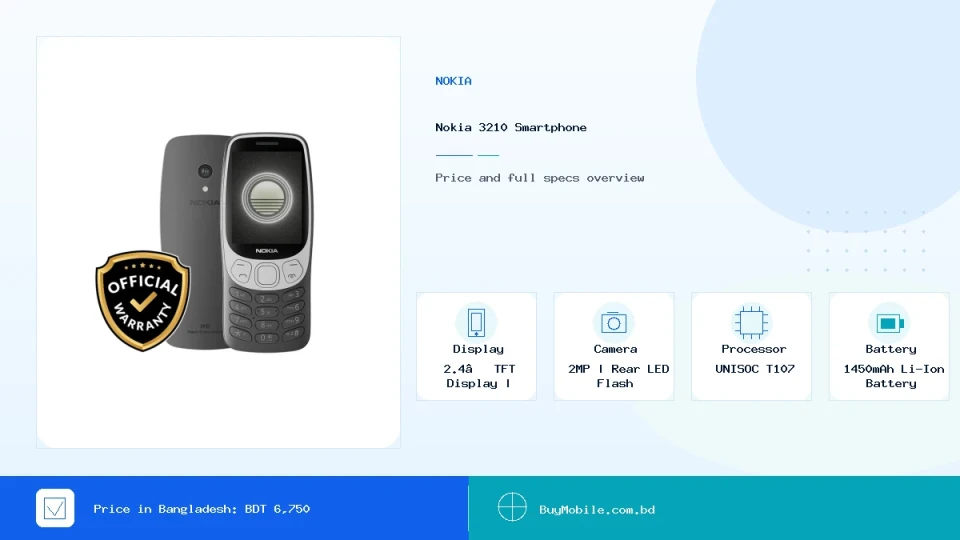 Nokia 3210 price in Bangladesh